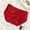 Red, variant on HUPOM Breathable Underwear For Women Girls Panties Briefs Casual Belt Elastic Waist Green XL