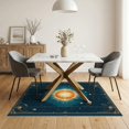 thumbnail image 3 of ODIKA Large Galaxy Planets Starry Border Planetary Stars Themed Science for Dining Room, Under Table, Home Office, Non-Slip Chair-Friendly, 3 of 7