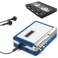 thumbnail image 6 of Bluetooth Cassette Player, Portable Auto Reverse Tape Player Bluetooth Output to Headphone Speaker Walkmen Tape Player with 3.5mm Jack Headphone Speaker USB Cable, 6 of 10