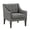 Dark Gray, variant on Xukmct Fabric Upholstered Armchair Club Chair with Wood Legs, Modern Accent Chair for Living Room, Office, Bedroom, Dark Gray