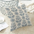 thumbnail image 4 of Vintage Floral Pillow Covers 18 x 18 Inch Set of 2 Retro Boho Brown Flower Decor Throw Pillows Rustic Indoor Outdoor Farmhouse Linen Decorative Pillowcases for Couch Bed Sofa, 4 of 6