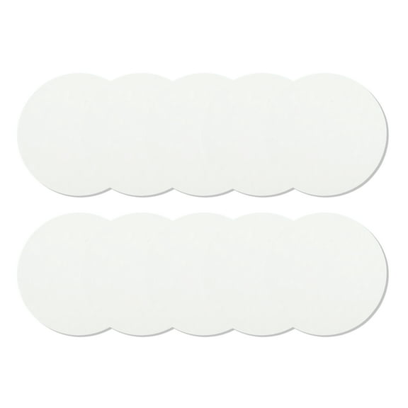 Unique Bargains 10 Pcs Compressed Facial Sponge Round Reusable Cleansing Puff White