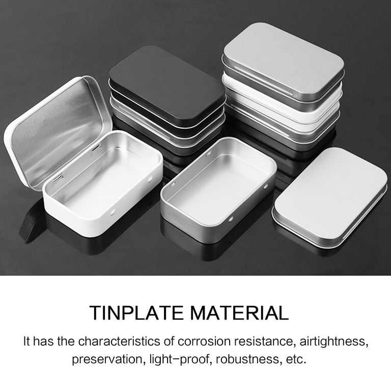 Yuedong Small Iron Box Boxes Case For Soap Mint Business Card Kitchen Storage Portable 2pcs Flip With Lid Empty Container