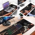 thumbnail image 4 of XXL Large Gaming Mouse Pad,Mousepad with Stitched Edge Frame & Non-Skid Rubber Base,Desk Mat for Work,Office Desk Pad for Laptop,Computer Keyboard and Mice Combo Pads Mouse Mat 31.5X15.7 inches, 4 of 13