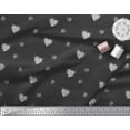 thumbnail image 3 of Soimoi Black Cotton Duck Fabric Heart & Dots Decor Fabric Printed Yard 42 Inch Wide, 3 of 3