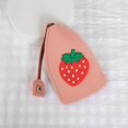 thumbnail image 5 of Sweet For Men Portable Peach Fruits Key Case Door Key Case PU Leather Rainbow Strawberry Keychain Pouch Pull Type Key Bag Housekeepers Key Holder Cherry Key Wallets B, 5 of 8