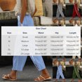 thumbnail image 3 of Babcutegg Linen Pants for Women Casual Fashion Side Pockets High Waist Soild Color Cotton Linen Womens Summer Clothes Army Green Size 2XL, 3 of 7