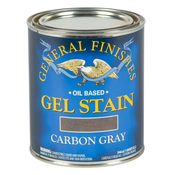 General Finishes Oil Base Gel Stain, 1 Quart, Carbon Gray