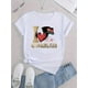 thumbnail image 2 of Camisetas con diseño gráfico para mujer, playera corta, clásico, estética, ropa de verano de los 90Women's Patriotic Heart & Flag Print T-Shirt - Casual Crew Neck, Short Sleeve, Stretchy Polyester, 2 of 6