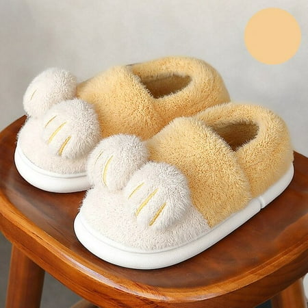 

CoCopeaunt 2022 New Cute Cat Claw Fur Slippers Winter Plush Cotton Slippers Men s Women s Indoor Home Slippers Woman Non Slip Boot Slippers