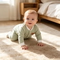 thumbnail image 6 of Curenmufel Newborn Boy Clothes Fall Infant Baby Boys Girls Season Jumpsuit Romper Playsuit Sweatshirt (Green,3-6 Months), 6 of 9