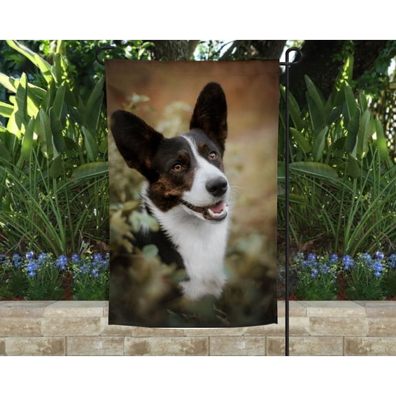 Corgi Garden Flag