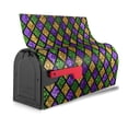 thumbnail image 3 of Balery Mardi Gras Shiny Green Purple Mailbox Cover - Standard Size-25.5x21 in, 3 of 9