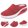 thumbnail image 3 of Zhaomeidaxi Women Air Cushion Platform Mesh Mules Sneaker Sandals for Lady Lightweight Beach Shoes Outdoor Slippers Walking Shoes, 3 of 4