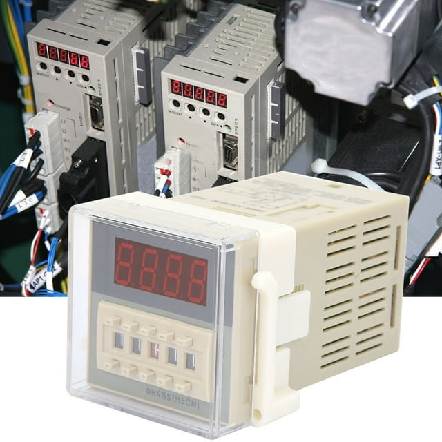 O111ROM DH48S-2ZH LCD Módulo de relé de tiempo digital Dispositivo de retardo del temporizador de 8 pines 0.01S-99H99M (24VAC/DC) VoborMX herramienta