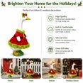 thumbnail image 3 of KuKeDi 2-Piece 23 inch Porch Goose Outfit, Red Plush Holiday Dress with Bow Headband, 3 of 10