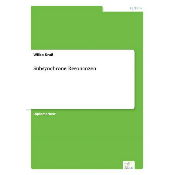 Subsynchrone Resonanzen, (Paperback)