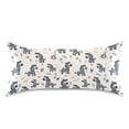 thumbnail image 3 of Haosy Satin Pillowcase for Hair and Skin Standard Cooling Silk Pillow Case with Envelope Closure Cartoon Zebras and Leaf 20"x26", 3 of 9