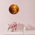 thumbnail image 3 of 12 Inch Wall Clock Battery Operated Silent Clock Decorative for Office, Kitchen, Outdoor, Living Room，Autumn Path Exquisite Design, 3 of 5