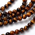 thumbnail image 3 of Gemstone Beads Strands Round about 8mm in diameter hole: about 1mm 15~16 inch Grade AB+ Tiger Eye, 3 of 3