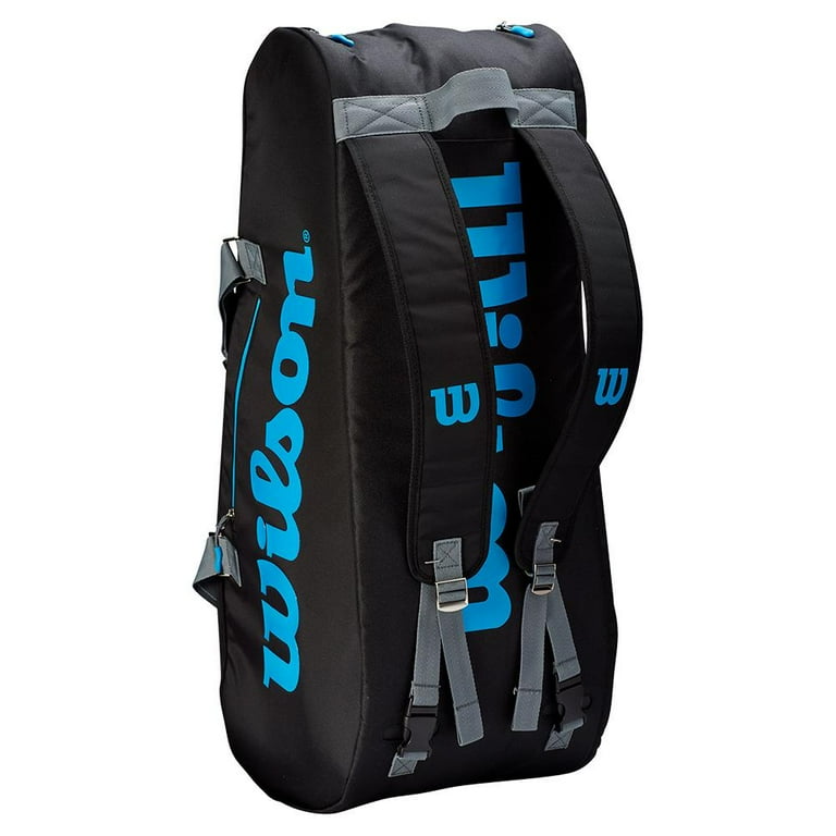 Wilson Ultra 9 Pack Tennis Bag Black and Blue Black and Blue