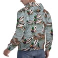 thumbnail image 6 of Lsque Mallard Ducks Swimming Pattern Casual Men's Hoodie,Hooded Sweatshirt with Kangaroo Pocket,Pullover Hoodie-Large, 6 of 7