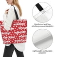 thumbnail image 3 of Fotbe Popcorn2 Bolsa Tote Estética de Lona con Estampado para Mujer - Bolsa Reutilizable de Hombro Casual para Vacaciones, Compras, Trabajo y Gimnasio, 3 of 8