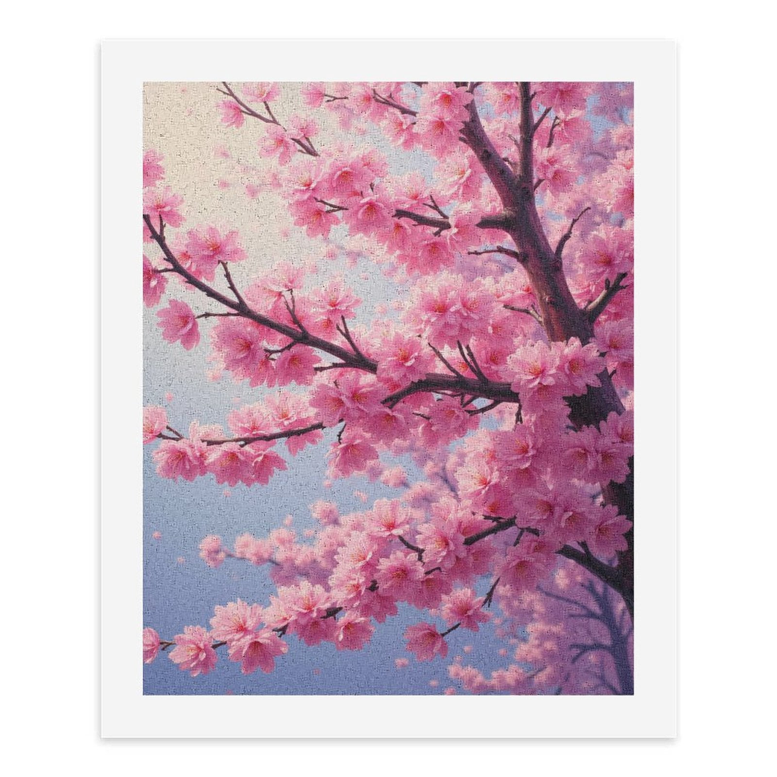 Paint by Numbers Kit for Adults, Cherry Blossom Tree Spring Serenity Paint by Numbers, Easy Paint by Numbers Kit for Adults Beginner, DIY Adult Paint by Number Kits on Canvas, Home Decor