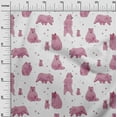 thumbnail image 3 of oneOone Polyester Spandex Pink Fabric Bear Fabric For Sewing Printed Craft Fabric By The Yard 56 Inch Wide, 3 of 6