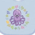 thumbnail image 4 of Inktastic Octopus Cute Girls Girls Baby Bib, 4 of 4