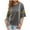 Gray, variant on Taqqpue Womens Summer Tops Crew Neck 3/4 Sleeve Casual Striped Lightweight Knit Trendy Boho Clothes Pullover Sweaters