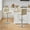 khaki, variant on Yaheetech Modern Height Adjustable Bar Stools with Backrest and Footrest, Set of 2, Khaki