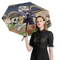 thumbnail image 2 of Cuphead Folding Umbrella Auto Umbrella Anti-UV Protection Lightweight Water-Resistant Portable Rain Umbrellas, 2 of 7