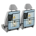 thumbnail image 2 of Grumpy duck blue striped background Car Seat Back Kick Protectors,242 Pack Kick Mats with Storage Pockets for Vehicles to Protect from Dirt, Mud & Scratches, 2 of 5