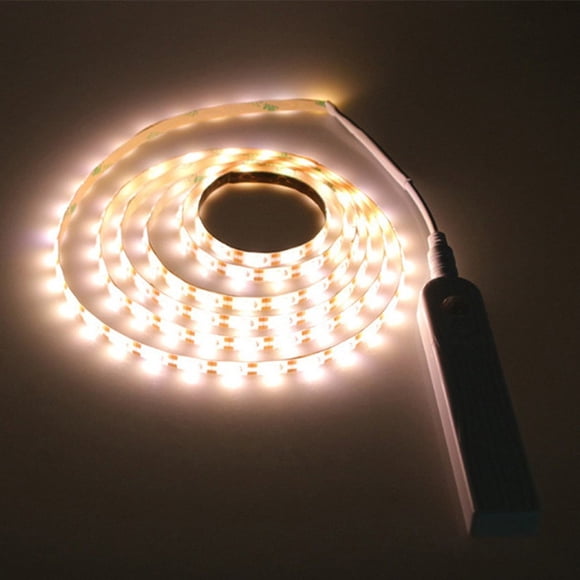 WIFKLSIIPG Under Motion Strip Light Cabinet Light Bed Lamp PIR LED Stairs Kitchen Wireless LED Light(Yellow)