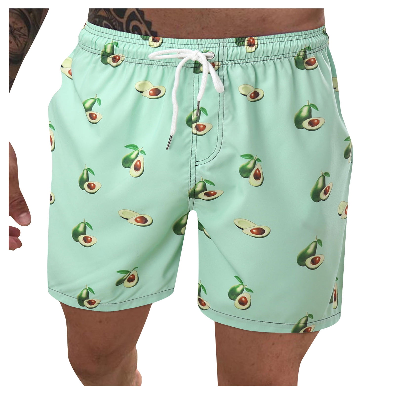 Waisted Athletic Swim Trunks Shorts 