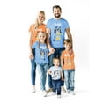 thumbnail image 5 of Bluey Little Kids' Boy or Girl Short Sleeve Graphic T-Shirt Muffin Blue, 5 of 14
