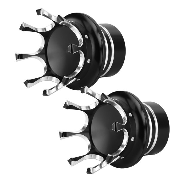 Tapa Del Eje Delantero Cubierta Del Eje Delantero Cubierta Del Vástago Del Neumático Reemplazo De La Tapa Del Eje Delantero Modificación De La Motocicleta Cubiertas De La Tapa ANGGREK cromo negro