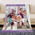 thumbnail image 5 of AISENIN Custom Blankets with Photos Personalized Gifts Customized Blankets and Throws Picture Blanket for Girlfriend Boyfriend Valentine's Day Mother's Day Father's Day Christmas, 5 of 5