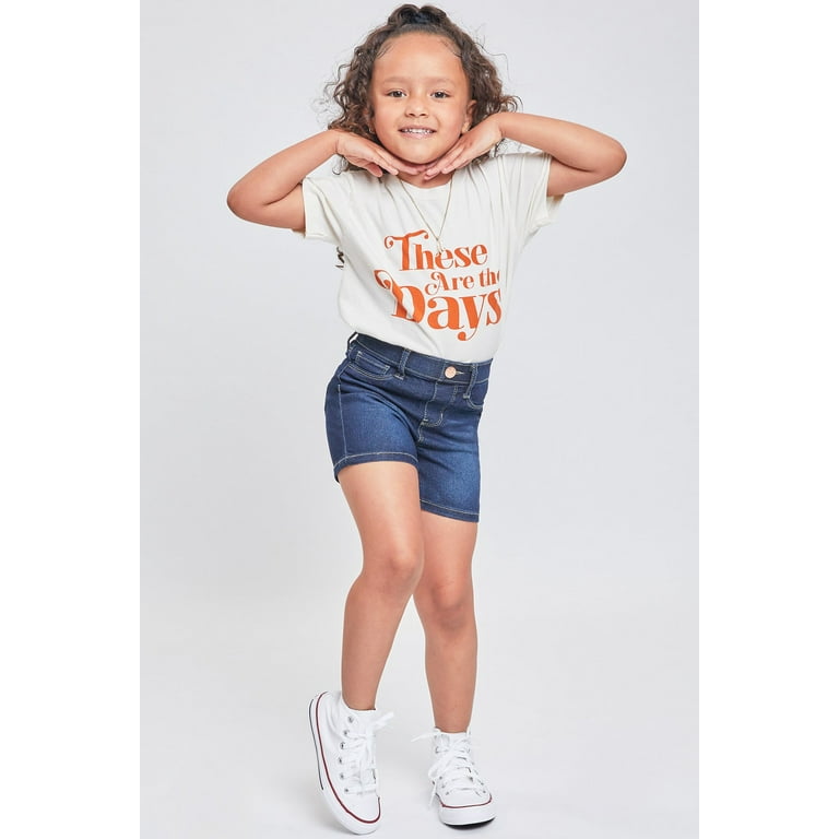 Toddler girl sales distressed shorts