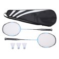 thumbnail image 2 of Badminton Rackets, Badminton Racket  Set Wooden Handle  for Sports, 2 of 7