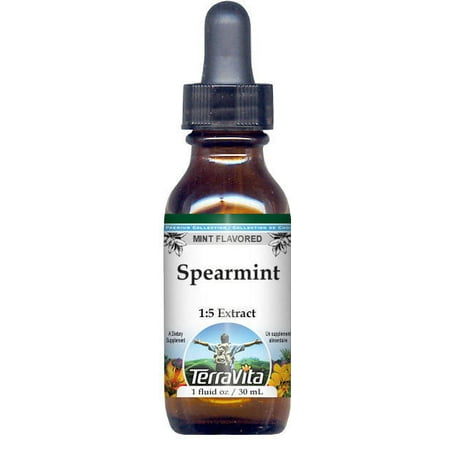 Spearmint Glycerite Liquid Extract (1:5) - Mint Flavored (1 oz, ZIN: 523046) -