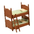 thumbnail image 4 of Wweixi for Dollhouse Bunk Bed Exquisite with Pillows Mattress Cute Bed Model Double, 4 of 5