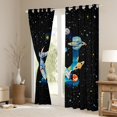 thumbnail image 3 of jejeloiu Boys Personalized Gifts Black Out Curtains,Watercolor Letter Q Curtains Pack of 2 (42x63 Each),Outer Space Theme Bedroom Curtains For Boy,Lightweight Room Decoration, 3 of 6