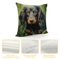 BCIIG Dog Grass Eyes Graphic Decorative Pillow Cover for Home Couch