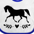 thumbnail image 4 of Inktastic Horse for Girls Girls Baby Bib, 4 of 4