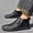 Black, variant on Men’s Slip-On Orthopedic Leather Boots,Men’s Leather Slip-On Driving Boots,Men Side Zipper Orthopedic Shoes for Driving Hiking(Black, 8.5)