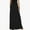 Black, variant on USSUMA Skirts for Women Midi Skirt Solid Color High-Elastic Pocket Mid-Calf Skirt Leisure Dresses Lightweight Dress Gym Summer Saving Black Skirt for Women Pu XXL