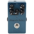 thumbnail image 3 of Pedal de efecto de retardo, pedales de retardo de ecos magnéticos de Metal azul oscuro con perilla de velocidad de profundidad de tiempo, 3 of 12