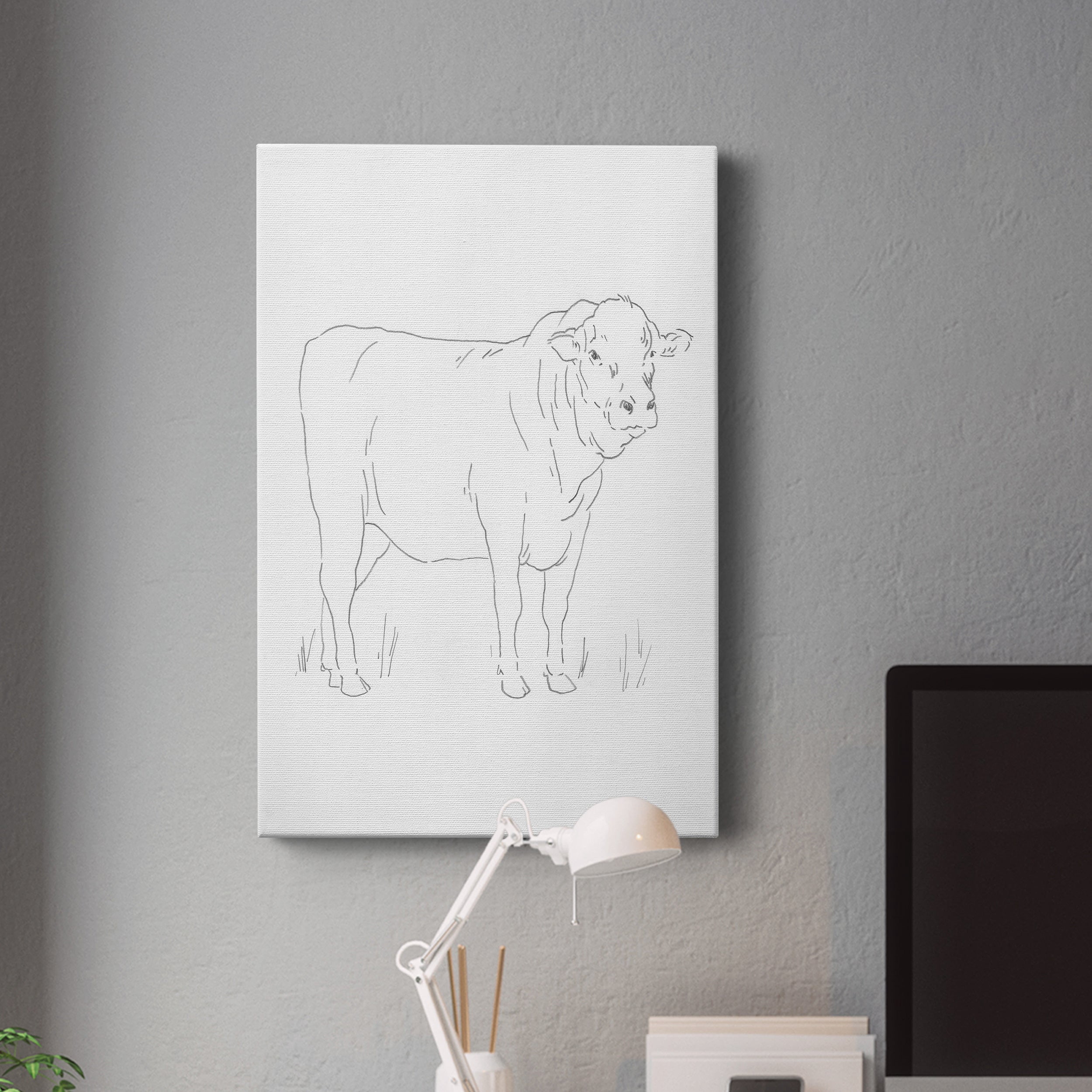 Limousin Cattle I Premium Gallery Wrapped Canvas - Ready to Hang